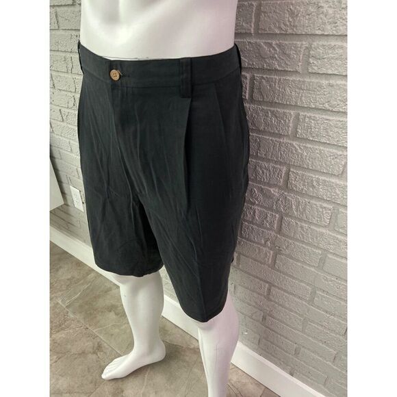Jamaica Jaxx Men Black Silk Shorts Size 42 - Picture 3 of 9